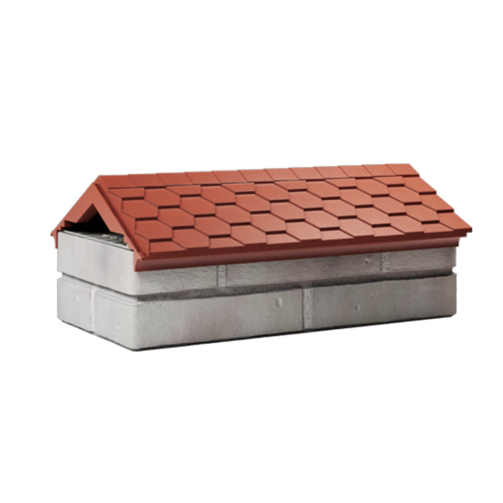 Парапет Zking Эверест Красный с посадкой на 1 кирпич (200/225/255мм) Чайковский фото