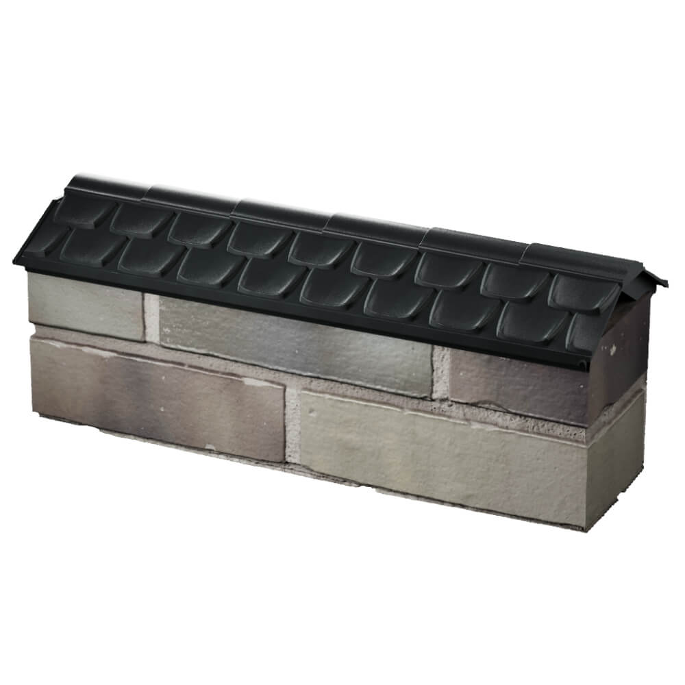 Парапет Zking Эльбрус Черный с посадкой на 0.5 кирпича (130мм) в Чайковском фото