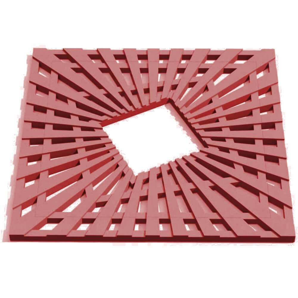 Приствольная решетка для дерева ZKING ATMOSPHERE 1.2х1.2м Красная Чайковский фото