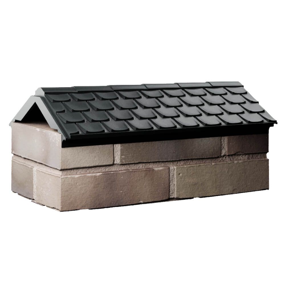 Парапет Zking Эльбрус Черный с посадкой на 1 кирпич (255мм) Чайковский фото