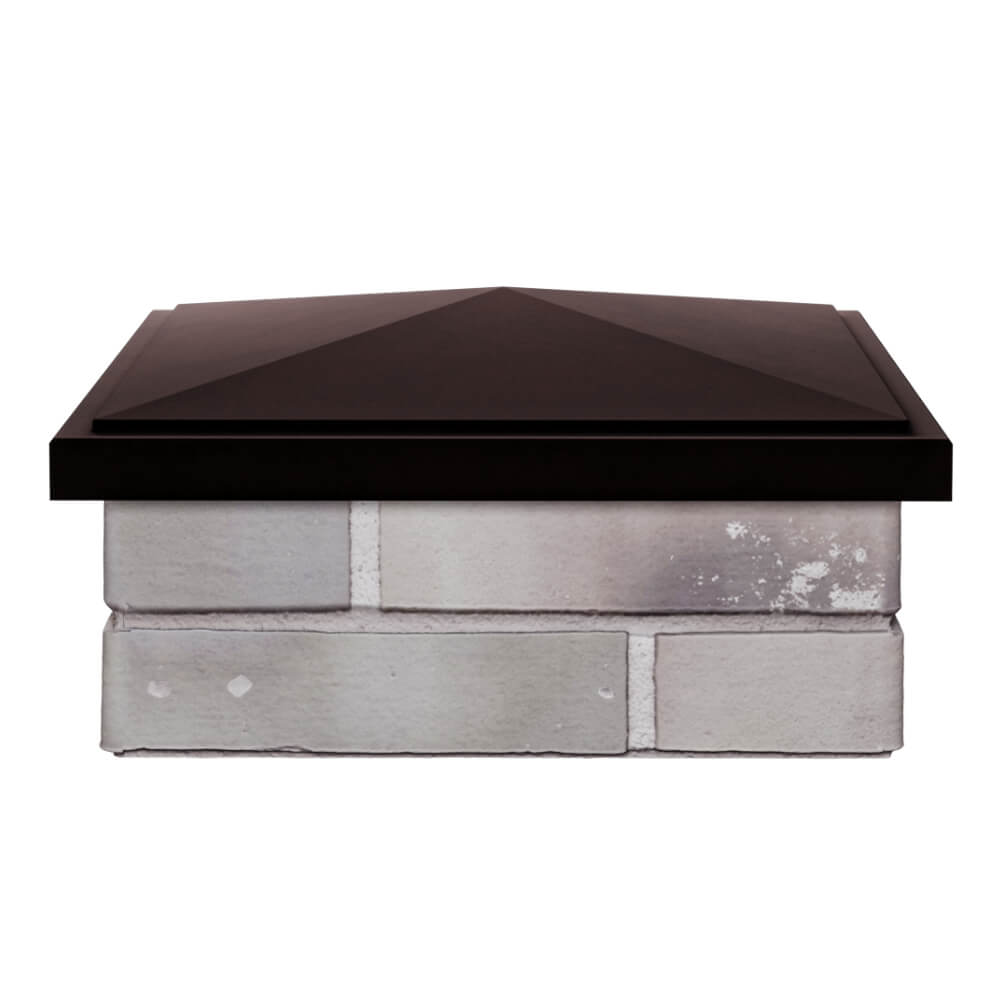 Колпак Zking БонаМоно Коричневый на столб 1.5х1.5 кирпича (385х385, 400х400мм) Чайковский фото