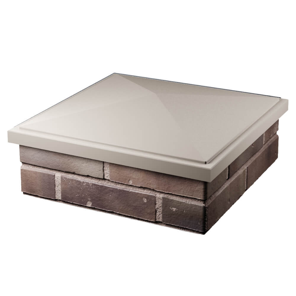 Колпак Zking БонаМоно Бежевый на столб 2х2 кирпича (515х515, 530х530мм) в Чайковском фото