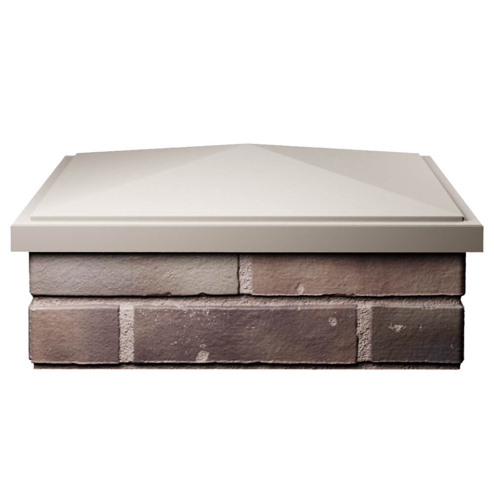 Колпак Zking БонаМоно Бежевый на столб 2х2 кирпича (515х515, 530х530мм) Чайковский фото