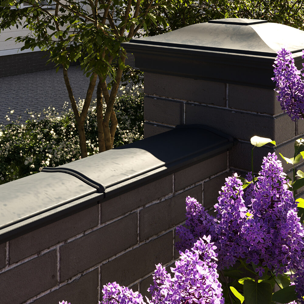 Парапет Zking Монблан Черный посадка на 0.5 кирпича (130мм) в Чайковском фото