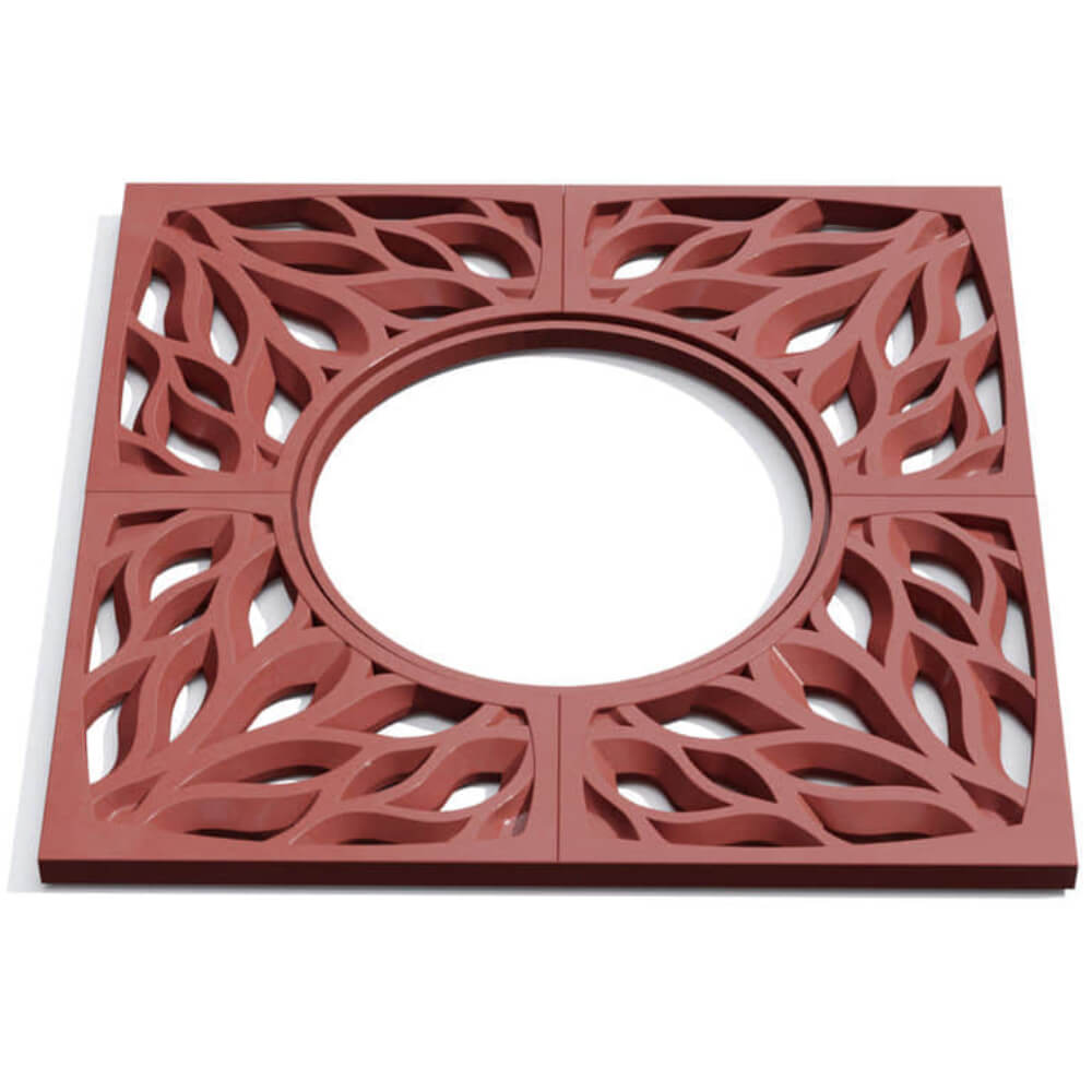 Приствольная решетка для дерева ZKING CRUST 1.2х1.2м Красная Чайковский фото