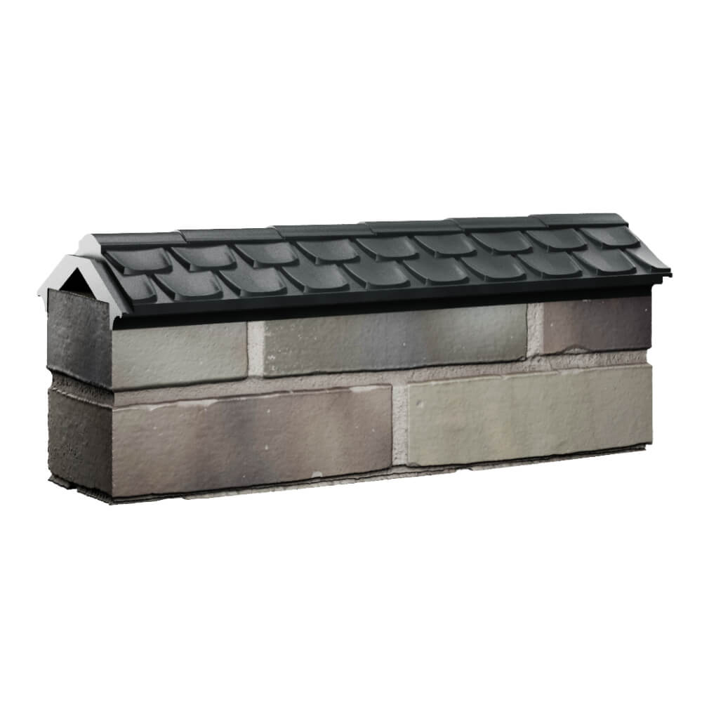 Парапет Zking Эльбрус Черный с посадкой на 0.5 кирпича (130мм) Чайковский фото