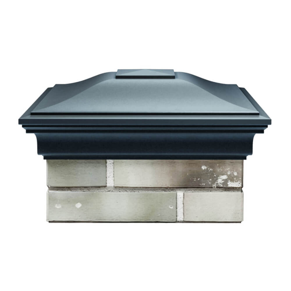 Колпак Zking Монблан Серый на столб 1.5х1.5 еврокирпича 0.7НФ (355х355мм) Чайковский фото