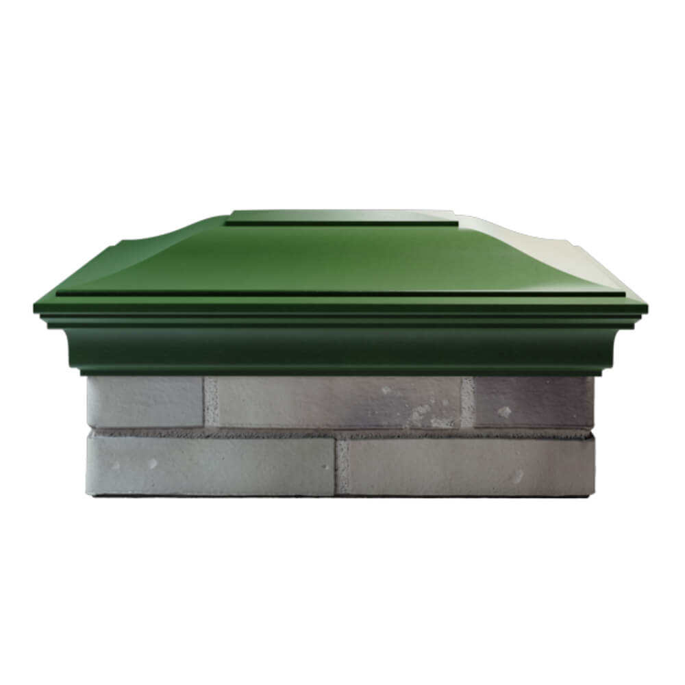 Колпак Zking Монблан Зеленый на столб 2х1.5 кирпича (515х385мм) в Чайковском фото