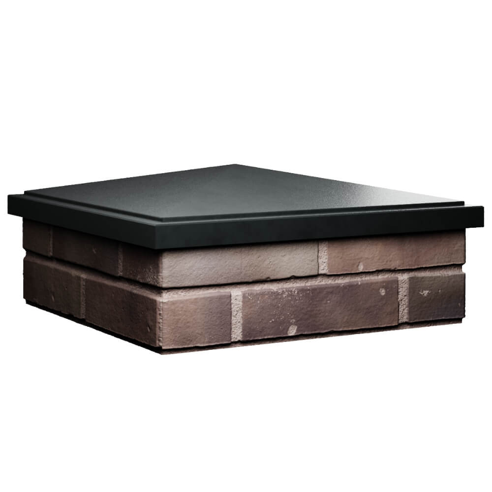 Колпак Zking БонаМоно Черный на столб 2х2 кирпича (515х515, 530х530мм) в Чайковском фото