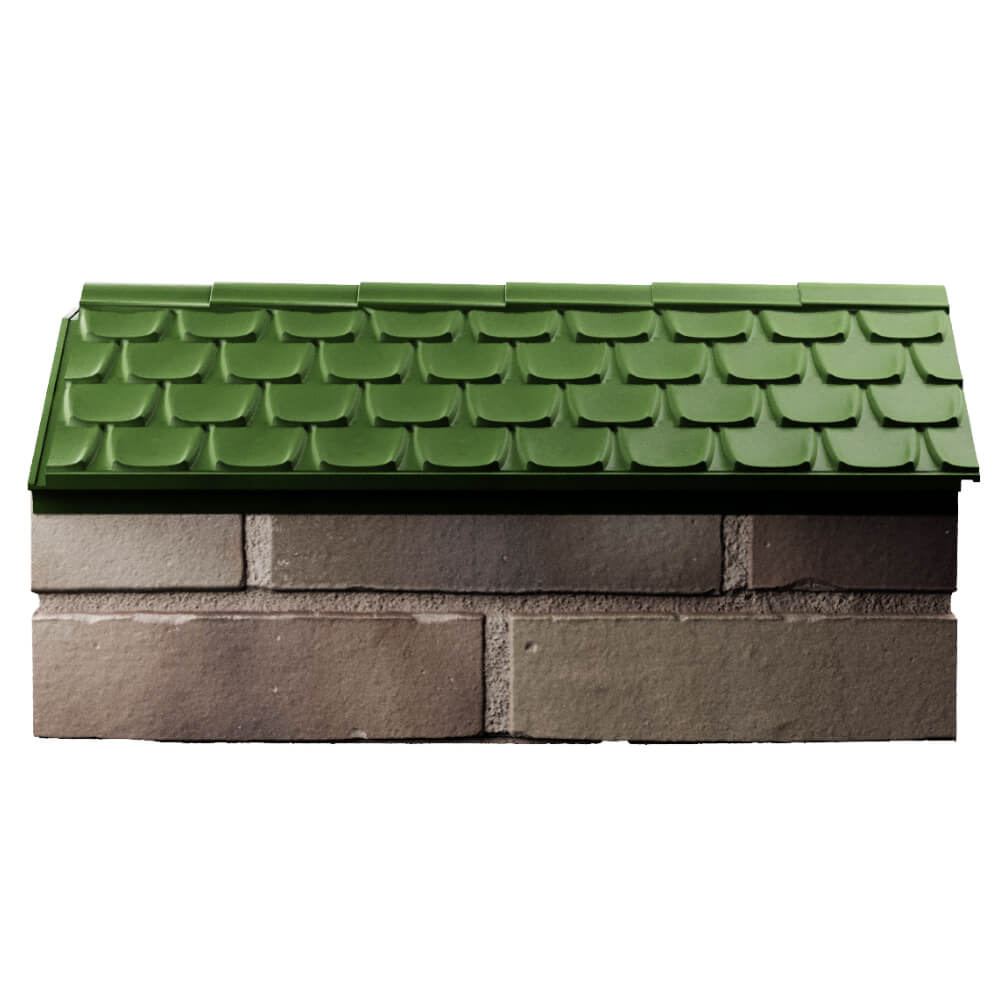 Парапет Zking Эльбрус Зеленый с посадкой на 1 кирпич (255мм) в Чайковском фото
