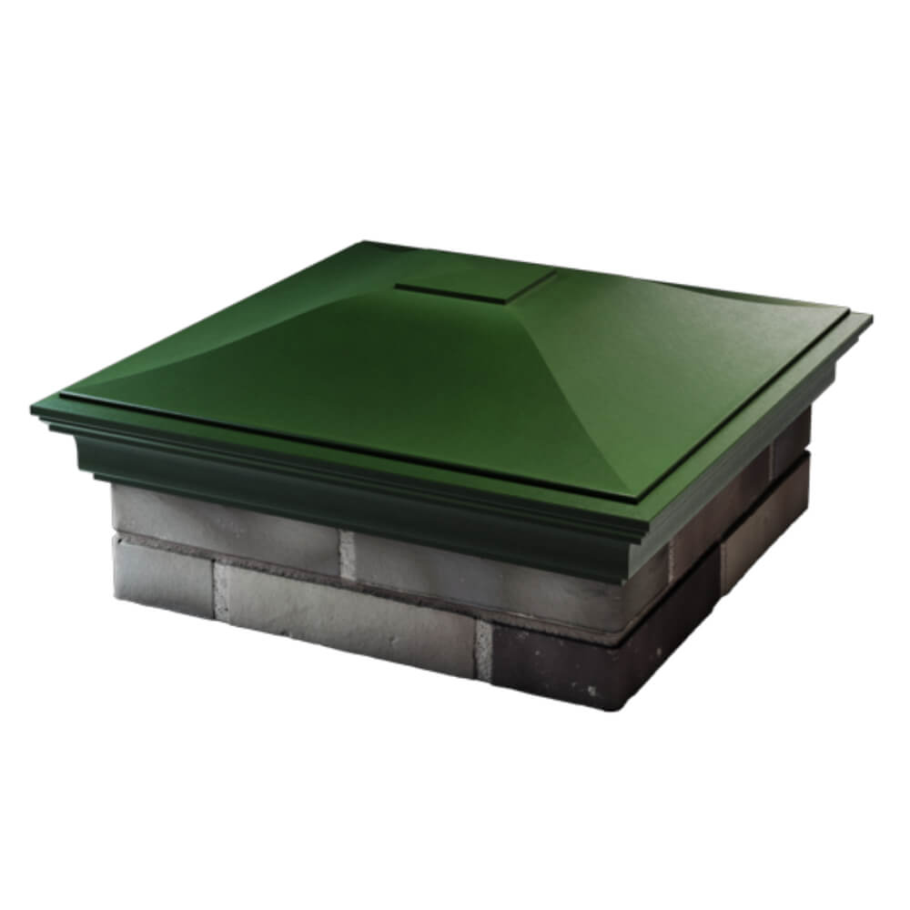 Колпак Zking Монблан Зеленый на столб 2х2 кирпича (515х515мм) в Чайковском фото