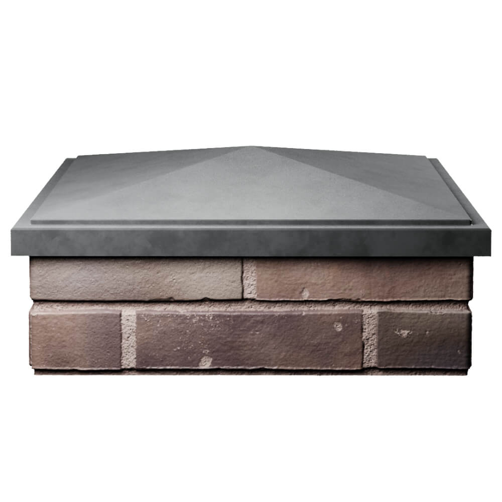 Колпак Zking БонаМоно Серый на столб 2х2 кирпича (515х515, 530х530мм) Чайковский фото