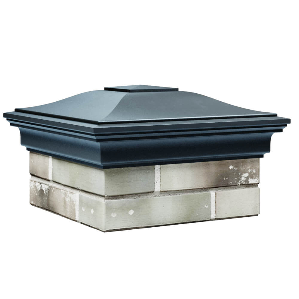 Колпак Zking Монблан Серый на столб 1.5х1.5 кирпича (385х385мм) в Чайковском фото