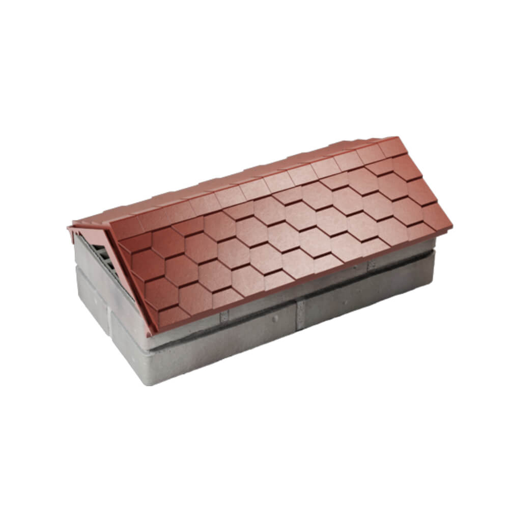 Парапет Zking Эверест Красный с посадкой на 1 кирпич (200/225/255мм) в Чайковском фото
