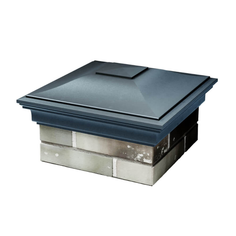 Колпак Zking Монблан Серый на столб 1.5х1.5 еврокирпича 0.7НФ (355х355мм) в Чайковском фото