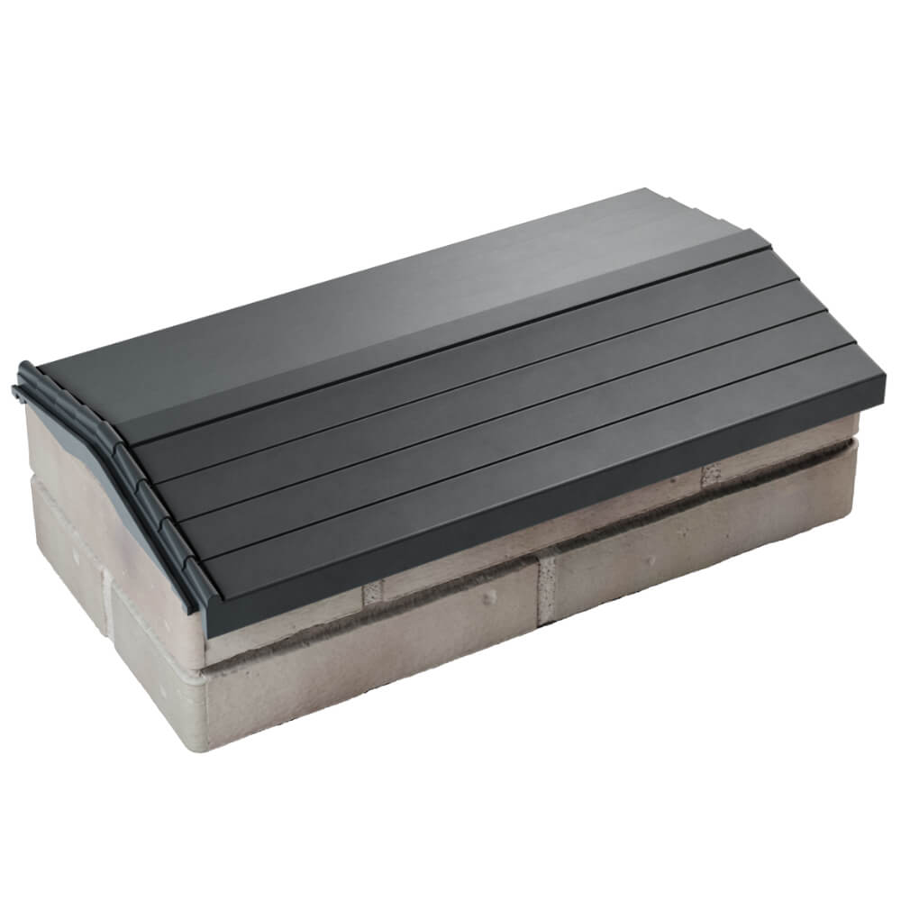 Парапет Zking Бона ХайТек Серый с посадкой на 1 кирпич (200/225/255мм) в Чайковском фото