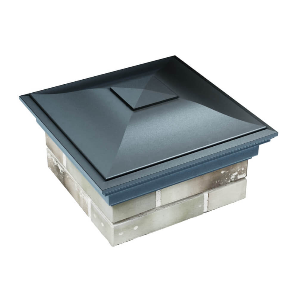 Колпак Zking Монблан Серый на столб 1.5х1.5 еврокирпича 0.7НФ (355х355мм) в Чайковском фото