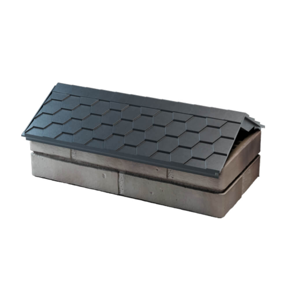 Парапет Zking Эверест Серый с посадкой на 1 кирпич (200/225/255мм) в Чайковском фото