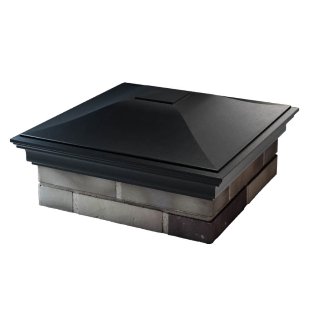 Колпак Zking Монблан Черный на столб 2х2 кирпича (515х515мм) в Чайковском фото