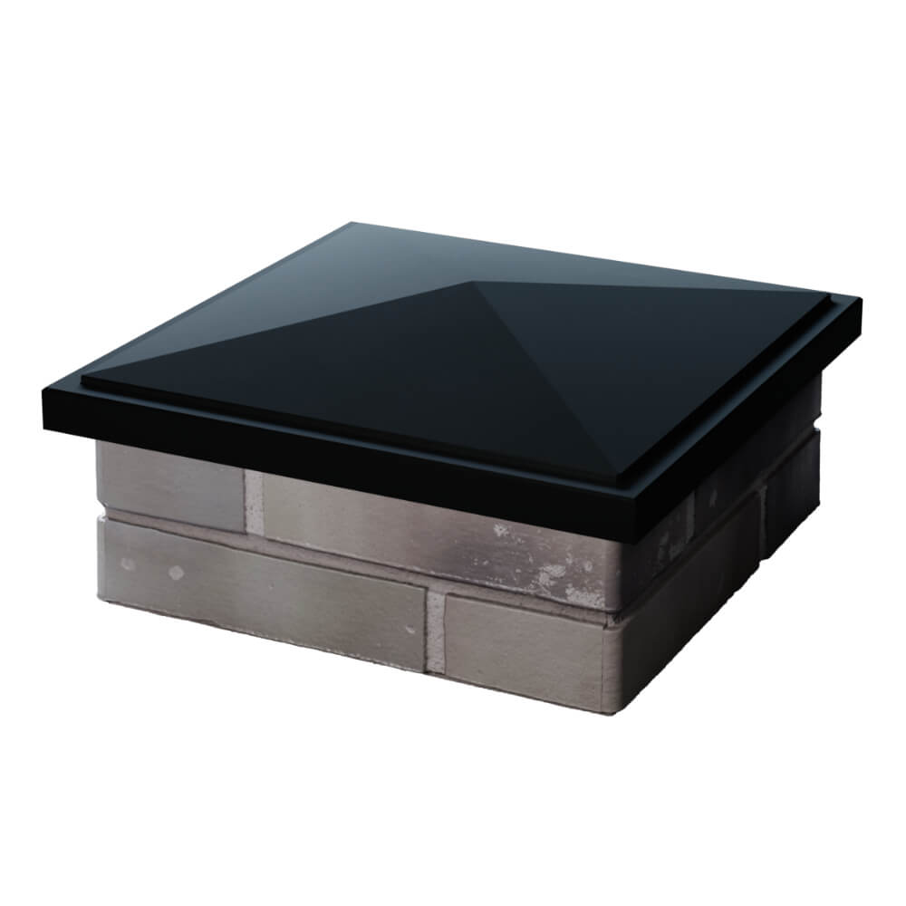 Колпак Zking БонаМоно Черный на столб 1.5х1.5 кирпича (385х385, 400х400мм) в Чайковском фото