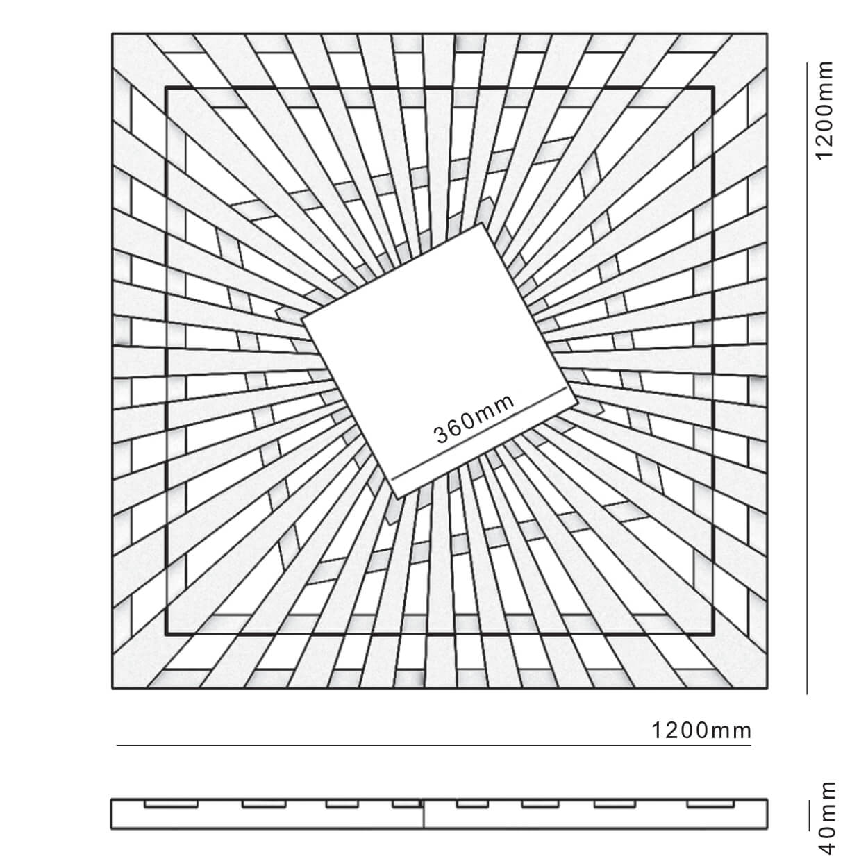 Приствольная решетка для дерева ZKING ATMOSPHERE 1.2х1.2м Черная в Чайковском фото