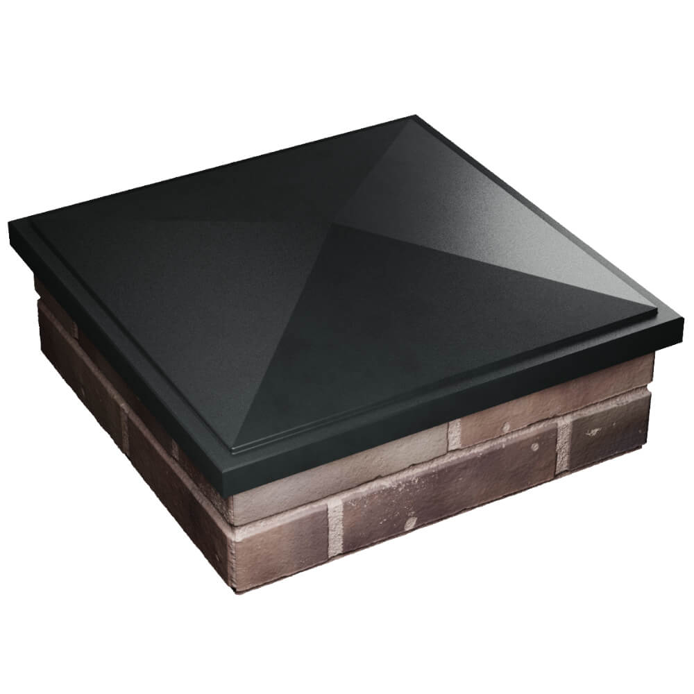 Колпак Zking БонаМоно Черный на столб 2х2 кирпича (515х515, 530х530мм) в Чайковском фото