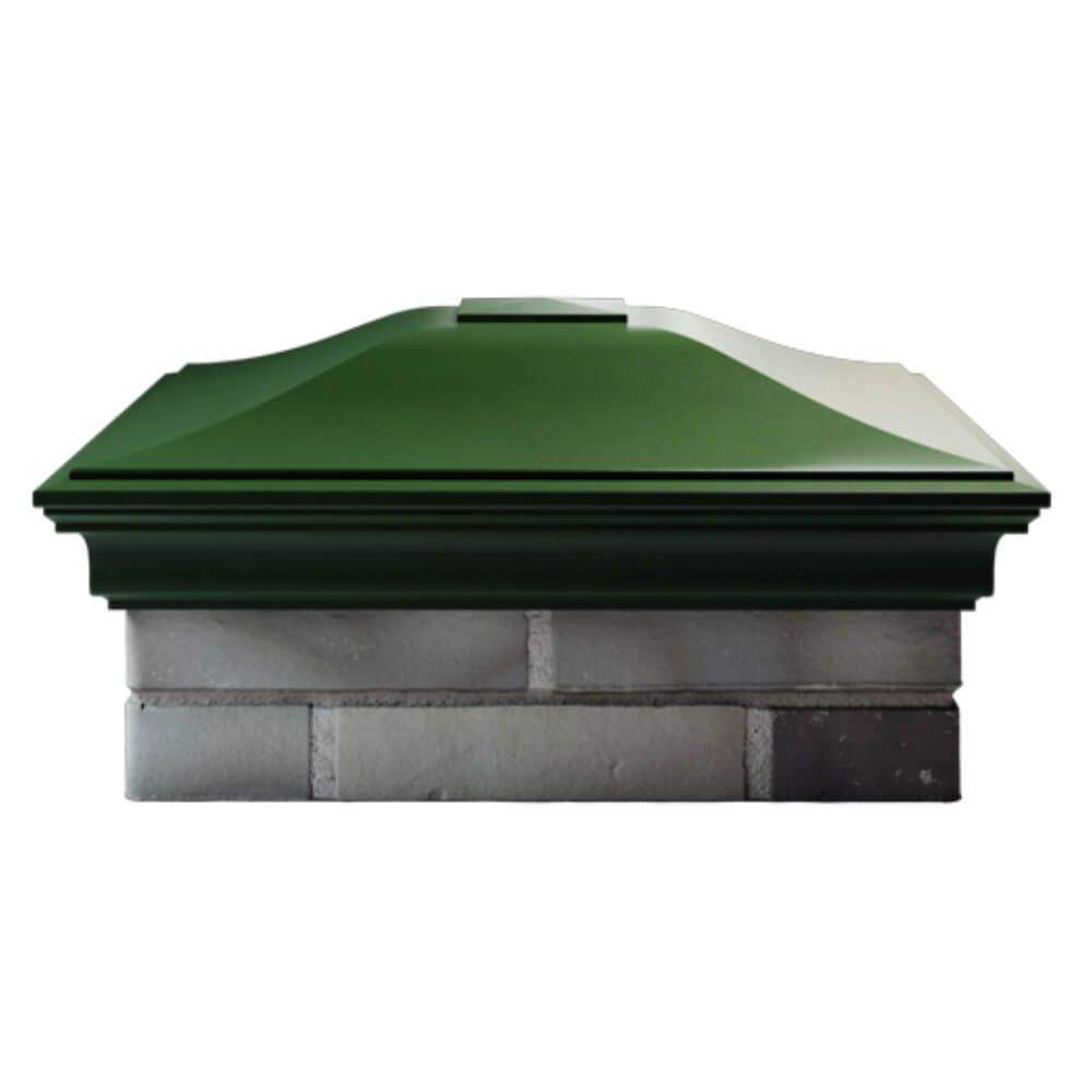 Колпак Zking Монблан Зеленый на столб 2х2 кирпича (515х515мм) в Чайковском фото