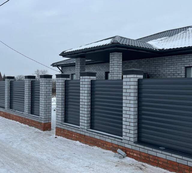 Колпак Zking Бона ХайТек Серый на столб 1.5х1.5 кирпича (385х385мм) в Чайковском фото