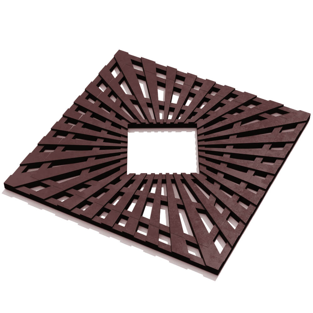 Приствольная решетка для дерева ZKING ATMOSPHERE 1.2х1.2м Коричневая в Чайковском фото