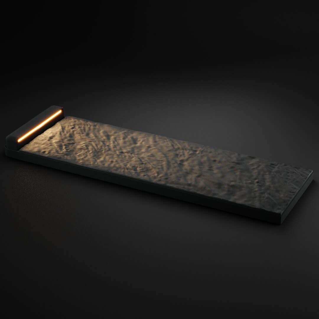 LED Светильник для шаговой плиты STONE Графитовый Серый 330х75х98мм в Чайковском фото