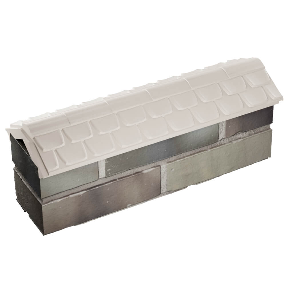 Парапет Zking Эльбрус Бежевый с посадкой на 0.5 кирпича (130мм) в Чайковском фото