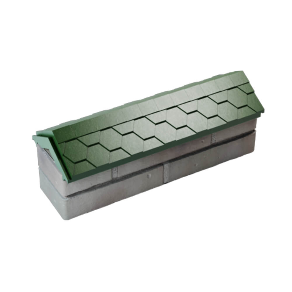 Парапет Zking Эверест Зеленый с посадкой на 0.5 кирпича (130мм) в Чайковском фото