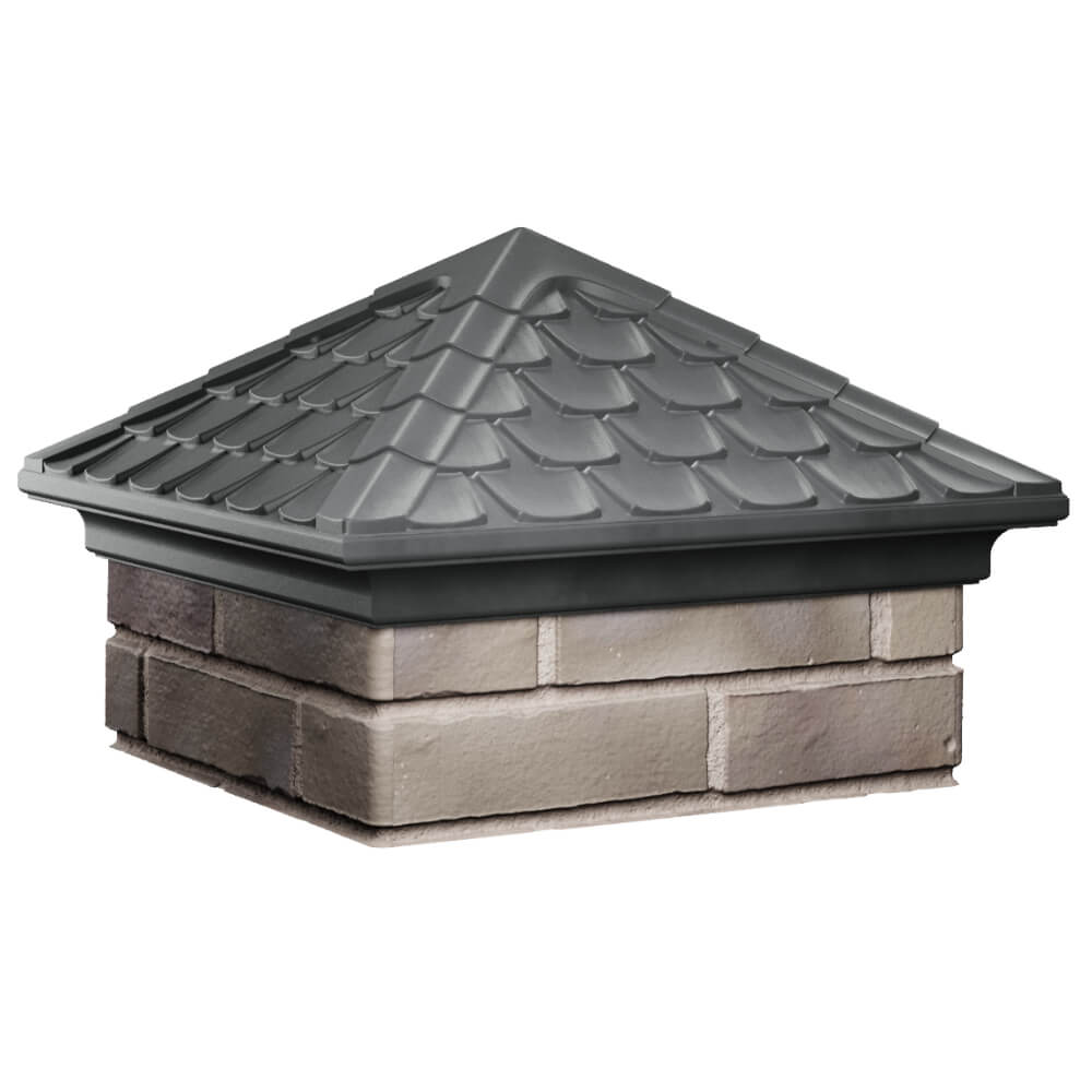 Колпак Zking Эльбрус Серый на столб 1.5х1.5 кирпича (385х385мм) в Чайковском фото