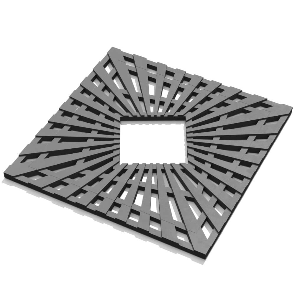 Приствольная решетка для дерева ZKING ATMOSPHERE 1.2х1.2м Серая в Чайковском фото