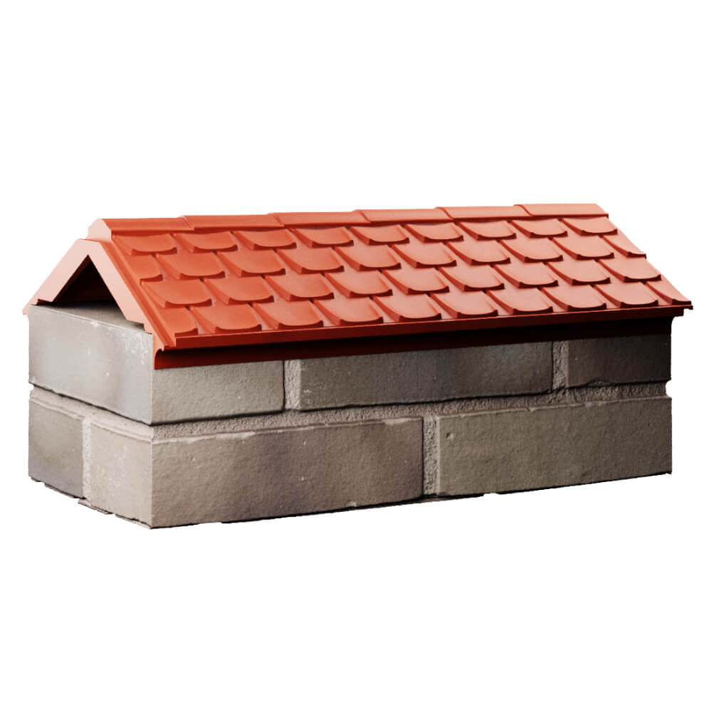 Парапет Zking Эльбрус Красный с посадкой на 1 кирпич (255мм) Чайковский фото