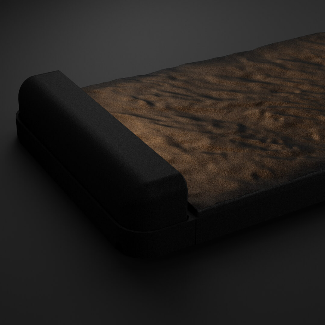 LED Светильник для шаговой плиты STONE Черный Сланец 330х75х98мм в Чайковском фото