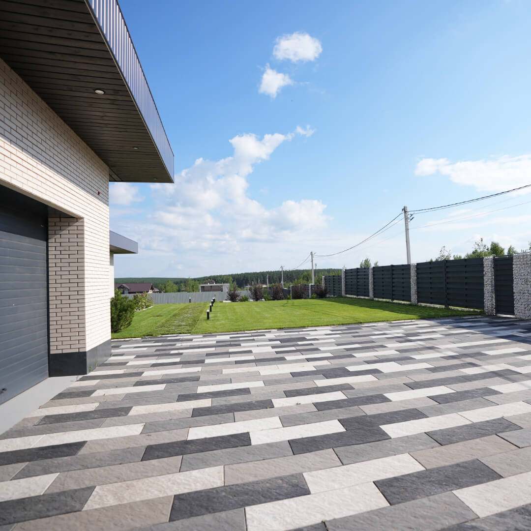 Шаговая плита STONE Светлая Галька 990х330х55мм в Чайковском фото